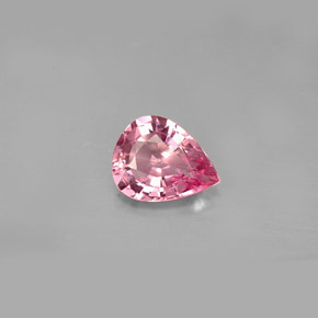 Espinela rosa natural de 1,27 ct, en forma de pera, VVS