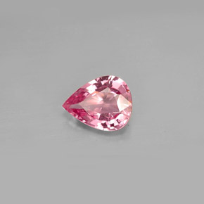 Espinela rosa natural de 1,27 ct, en forma de pera, VVS