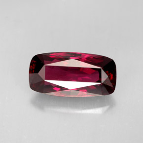 Espinela rojo natural de 2,37 ct, corte cojín, VVS-VS