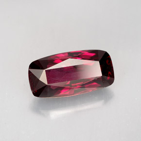 Espinela rojo natural de 2,37 ct, corte cojín, VVS-VS