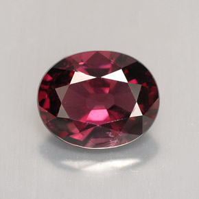 Espinela rojo natural de 2,23 ct, corte óvalo, VVS-VS