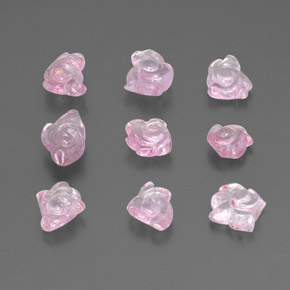 Gemas de espinela rosa natural de  ct, forma elegante, transparente