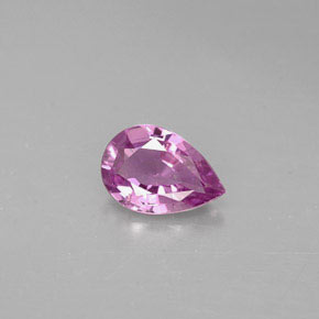 Espinela violeta natural de 0,60 ct, en forma de pera, VS