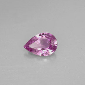 Espinela violeta natural de 0,60 ct, en forma de pera, VS