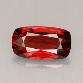 Espinela naranja natural de 1,95 ct, corte cojín, VS