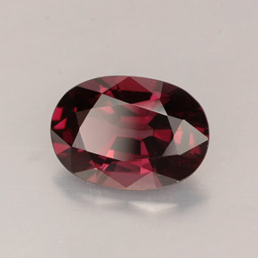 Espinela rojo natural de 1,64 ct, corte óvalo, VVS-VS