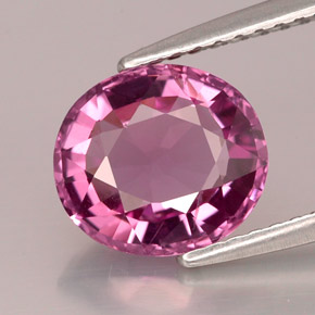 Espinela violeta natural de 2,11 ct, corte óvalo, VS-SI