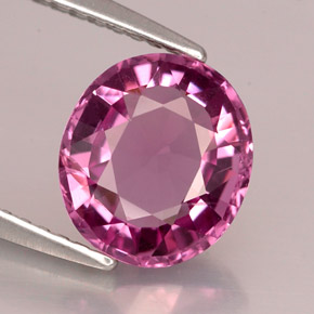 Espinela violeta natural de 2,11 ct, corte óvalo, VS-SI