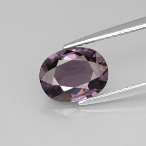 Espinela violeta natural de 2,03 ct, corte óvalo, VVS-VS