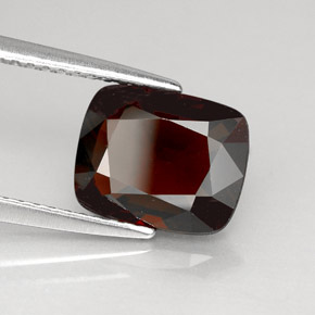 Espinela rojo natural de 2,83 ct, corte cojín, VVS
