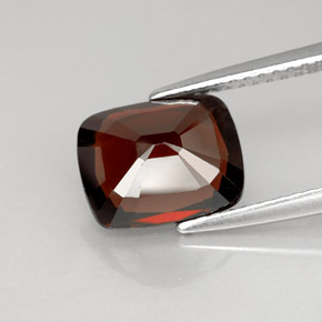 Espinela rojo natural de 2,83 ct, corte cojín, VVS