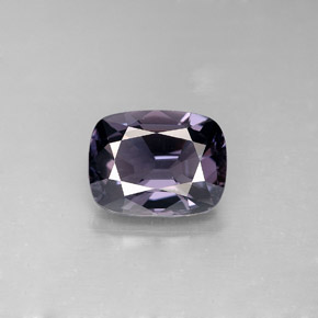 Espinela violeta natural de 2,32 ct, corte cojín, VS