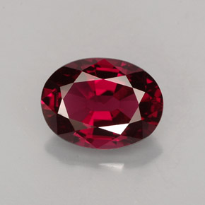 Espinela rojo natural de 1,77 ct, corte óvalo, VS