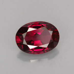 Espinela rojo natural de 1,77 ct, corte óvalo, VS