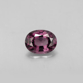 Espinela violeta natural de 1,44 ct, corte óvalo, VS