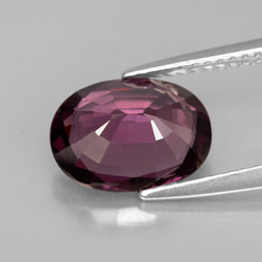 Espinela violeta natural de 3,10 ct, corte óvalo, VS