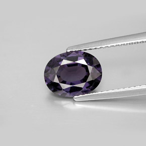 Espinela violeta natural de 2,07 ct, corte óvalo, VS-SI