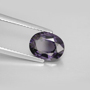 Espinela violeta natural de 2,07 ct, corte óvalo, VS-SI