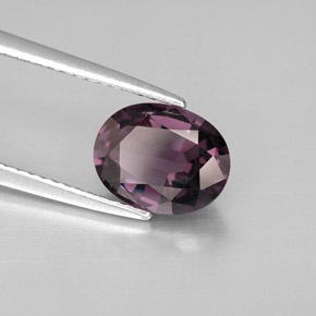 Espinela violeta natural de 2,10 ct, corte óvalo, VVS
