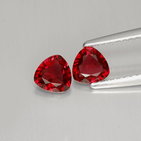 Gemas de espinela rojo natural de  ct, trillón, VS