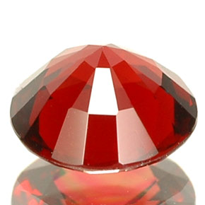 Espinela rojo natural de 0,70 ct, corte redondo, VS