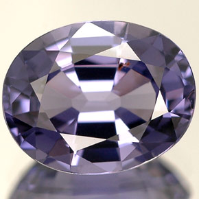 Espinela violeta natural de 2,55 ct, corte óvalo, VVS