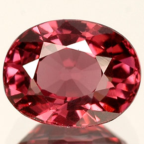 Espinela rosa natural de 1,45 ct, corte óvalo, VVS