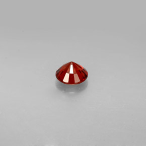Espinela naranja natural de 0,57 ct, corte redondo, VVS-VS