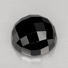 Espinela negro natural de 9,14 ct, corte redondo, opaco