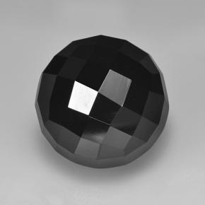 Espinela negro natural de 8,89 ct, corte redondo, opaco