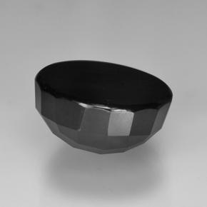 Espinela negro natural de 8,89 ct, corte redondo, opaco