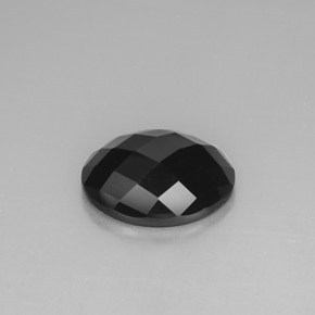 Espinela negro natural de 10,83 ct, corte óvalo, opaco