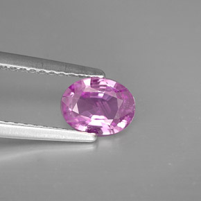 Espinela violeta natural de 0,70 ct, corte óvalo, VS