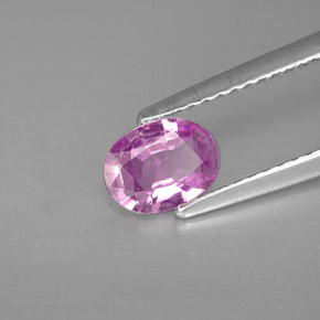 Espinela violeta natural de 0,70 ct, corte óvalo, VS