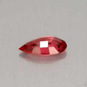 Espinela rojo natural de 0,55 ct, en forma de pera, VS