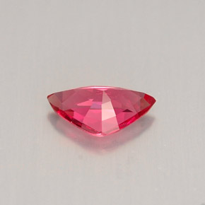 Espinela rojo natural de 0,44 ct, trillón, VVS-VS