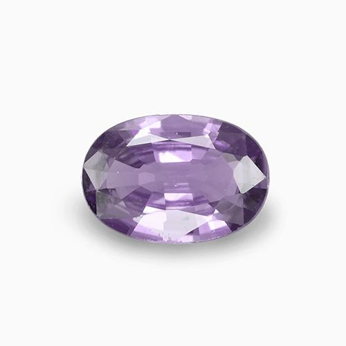 Espinela violeta natural de 0,67 ct, corte óvalo, VVS