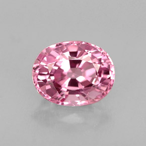 Espinela rosa natural de 1,09 ct, corte óvalo, VVS-VS
