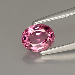Espinela rosa natural de 0,84 ct, corte óvalo, VVS
