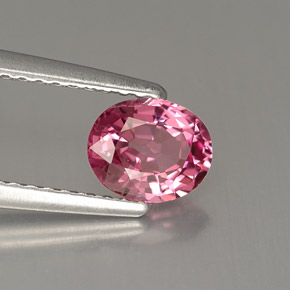 Espinela rosa natural de 0,84 ct, corte óvalo, VVS