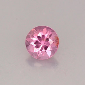 Espinela rosa natural de 0,51 ct, corte redondo, VS-SI