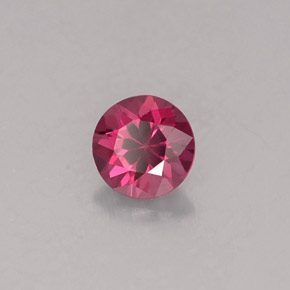 Espinela violeta natural de 0,38 ct, corte redondo, VVS-VS