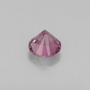 Espinela violeta natural de 0,46 ct, corte redondo, VVS-VS