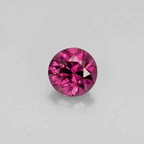 Espinela violeta natural de 0,36 ct, corte redondo, VS