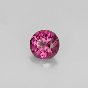 Espinela violeta natural de 0,36 ct, corte redondo, VS