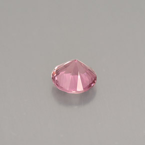 Espinela rosa natural de 0,44 ct, corte redondo, VVS-VS