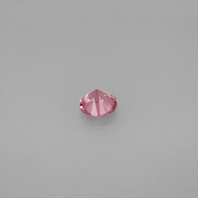 Espinela rosa natural de 0,39 ct, corte redondo, VVS