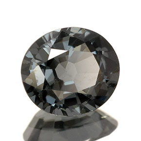 Espinela azul natural de 0,91 ct, corte óvalo, VS