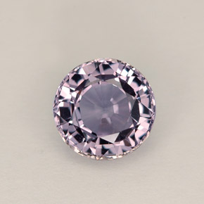 Espinela violeta natural de 1,38 ct, corte redondo, VVS