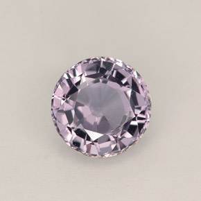 Espinela violeta natural de 1,38 ct, corte redondo, VVS